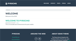 Desktop Screenshot of demo.pyrocms.com
